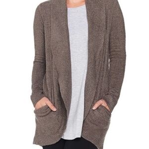 Barefoot Dream CozyChic Lite Bamboo Circle Tunic Cardigan size XS/S Gray